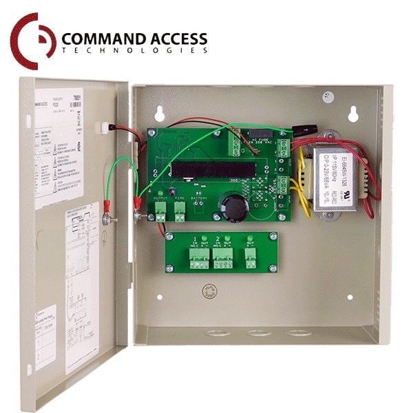 Command Access2A, 24V regulated PS w/boost circuitry for up to (2) electric latch pullback devices.